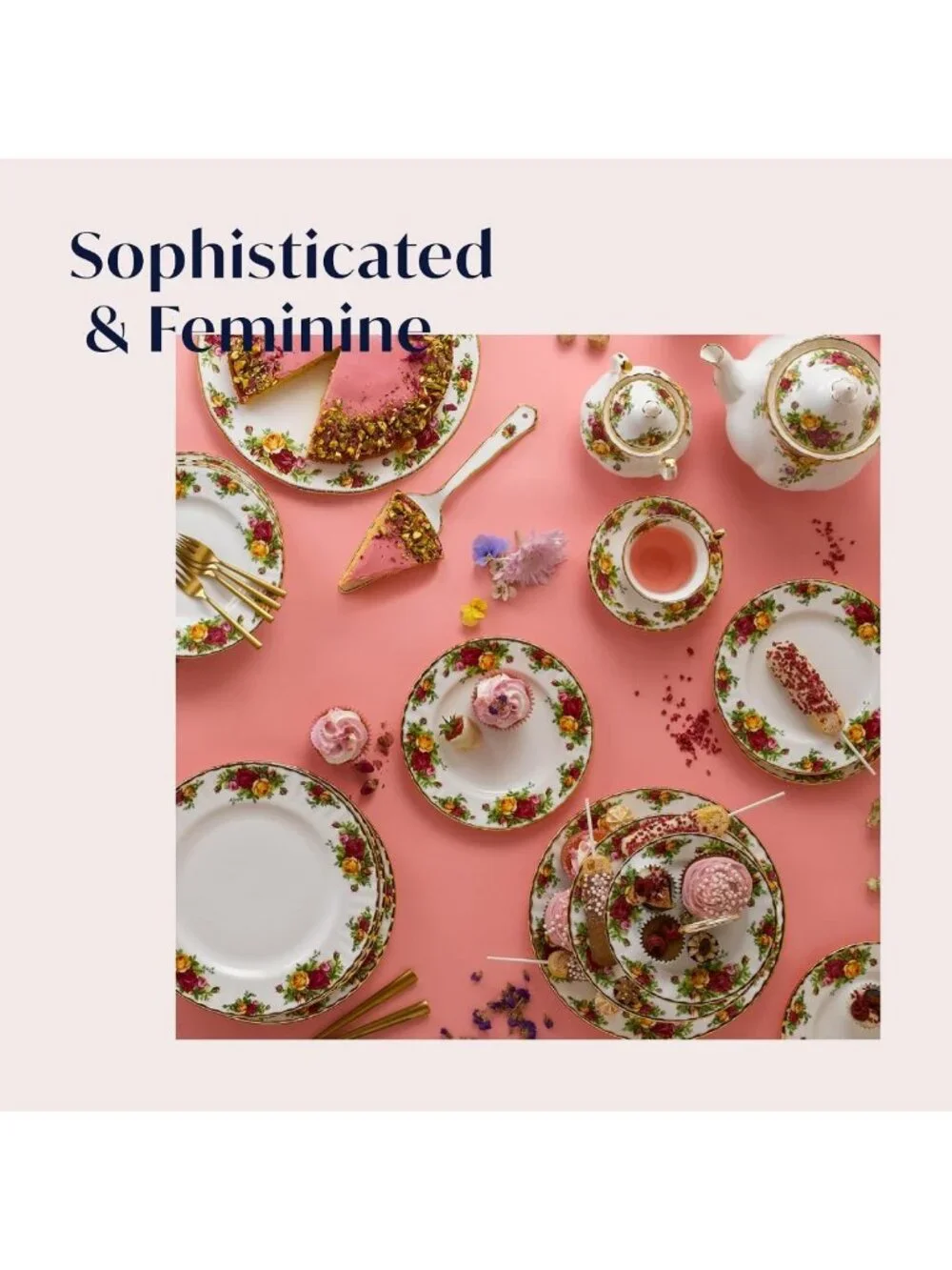 Vintage Floral Teacup & Saucer Set | Elegant Porcelain Tea Set | Perfect Gift